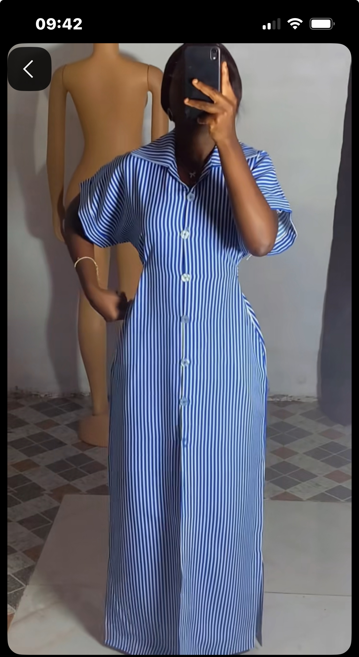 Gee maxi shirt dress